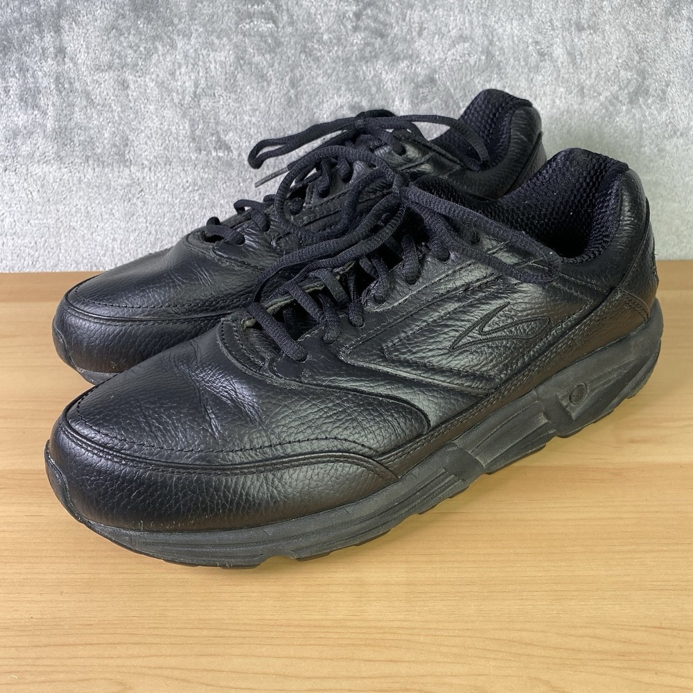 Brooks Addiction Walker Shoes Mens Size 10.5 D Black Sneakers 1100391D001